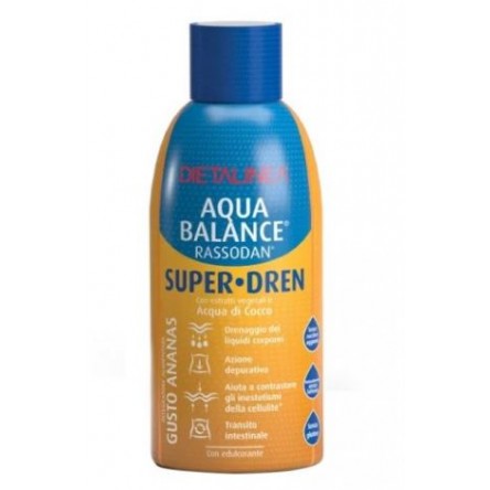 Aqua Balance Super Dren 500ml gusto Ananas, con estratti vegetali e acqua di cocco