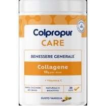Colpropur Care, Collagene Naturale e Bioattivo, Gusto Vaniglia 300 Grammi