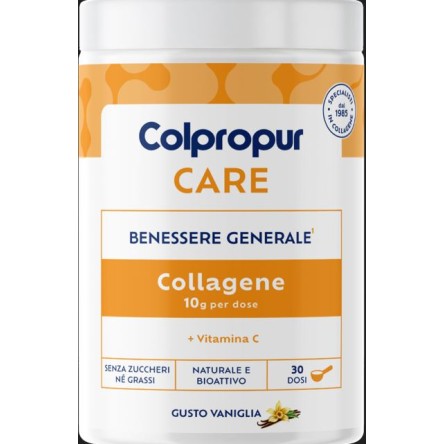 Colpropur Care, Collagene Naturale e Bioattivo, Gusto Vaniglia 300 Grammi Colpropur Care, Collagene Naturale e Bioattivo, Gusto Vaniglia 300 Grammi