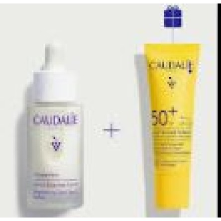 Caudalie Vinoperfect Duo anti-macchie estive siero illuminante anti-macchie 30ml e fluido ad altissima protezione solare spf 50 20ml