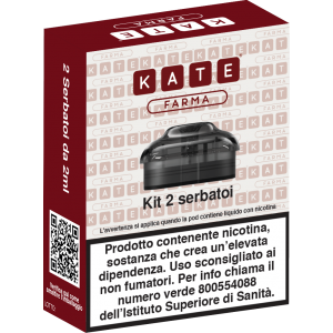 KATE Farma - Kit Pod Ricaricabili, 2 serbatoi x 2ml