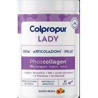 Colpropur Lady 340gr, Collagene + Calcio + Fosforo Gusto Pesca