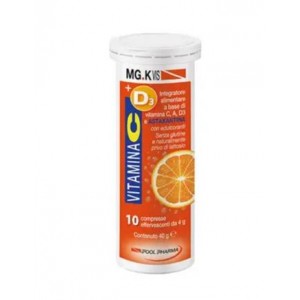 MGK Vis Vitamina C+ D3 + A + Astaxantina 10 Compresse Effervescenti