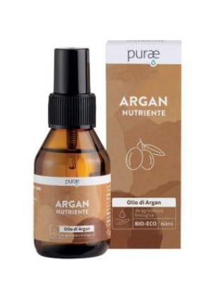 PURAE Olio Argan Nutriente biologico per viso corpo e capelli 60ml