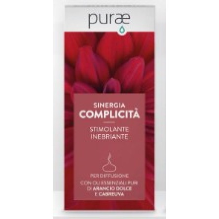 PURAE SINERGIA olio essenziale COMPLICITA' stimolante e inebriante con arancio dolce e cabreuva 10ml PURAE SINERGIA olio essenziale COMPLICITA' stimolante e inebriante con arancio dolce e cabreuva 10ml