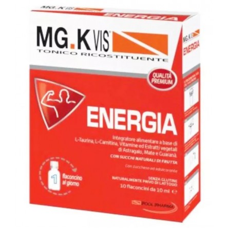 Mg K Vis Energia integratore tonico ricostituente 10 flaconcini