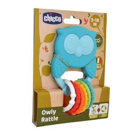 CH GIOCO OWLY RATTLE gufetto ecologico