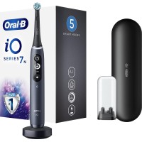 ORALB iO 7 Nero Spazzolino Elettrico Ricaricabile + 2 Testine di ricambio 