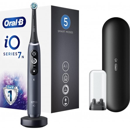 ORALB IO7 N BLACK 5 smart modes La migliore pulizia di Oral-B di sempre con la tecnologia magnetica iO