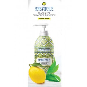 sapone liquido maioliche FLAVOURS ART MAESTRALE  fragranza di Limone e The Verde 500ml