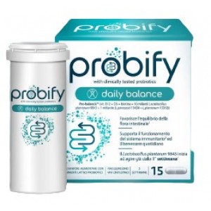 PROBIFY Daily Balance Integratore con Probiotici 15 capsule
