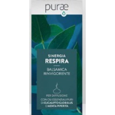 PURAE Sinergia Oli Essenziali RESPIRA , balsamica rinvigorente 10ml PURAE Sinergia Oli Essenziali RESPIRA , balsamica rinvigorente 10ml