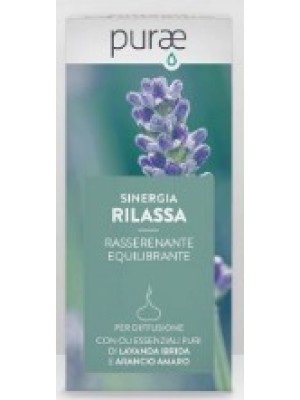 PURAE SINERGIA di  olii essenziali RILASSA con arancio e lavanda  10ML