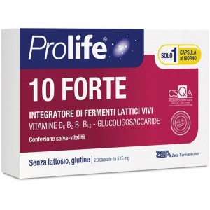 PROLIFE 10 Forte, Fermenti Lattici Vivi x 20 bustine monodose orosolubili gusto albicocca