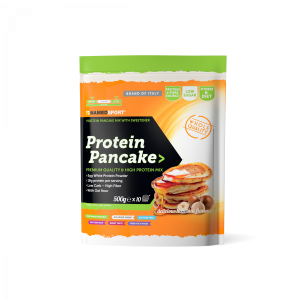 NAMED SPORT Protein Pancake 500g, preparato per pancakes proteici al cacao, gusto nocciola
