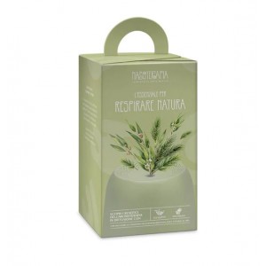 PURAE Kit Mini Diffusore Respirare Natura con 2 Oli essenziali x 5ml, Eucalipto e Pino Mugo