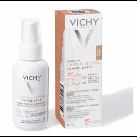 VICHY Capital UV-Age spf 50+ 40ml, fluido colorato anti-fotoinvecchiamento 
