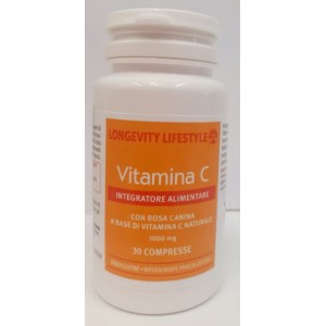 LONGEVITY  VITAMINA C 1000MG 6o compresse due mesi di trattamento 