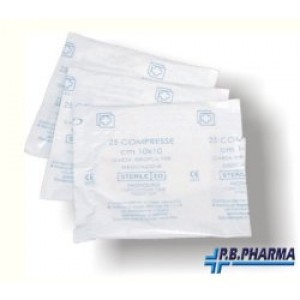 GARZA STER 10X10CM 25PZ PBPHARMA