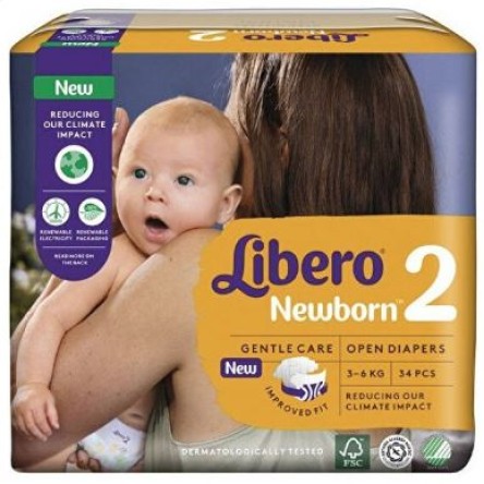 LIBERO NEWBORN 2 3-6 KG 34P 8419