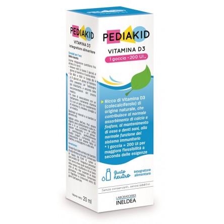 PEDIAKID VITAMINA D3 200IU