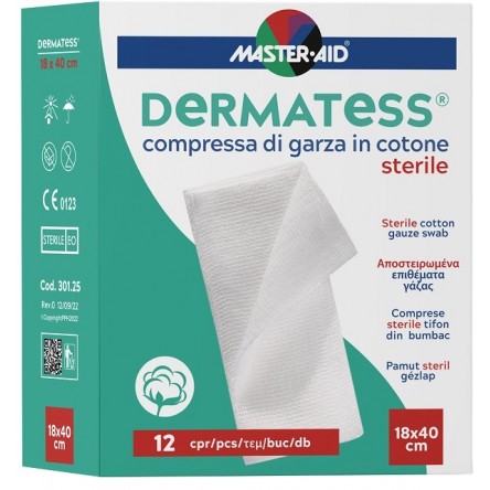 DERMATESS COT GARZA 18X40 12PZ