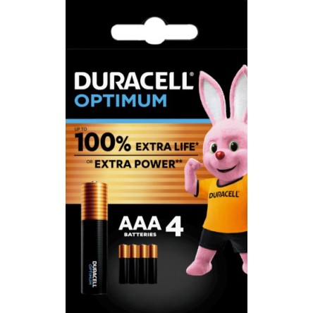 DURACELL OPTIMUM AAA B4 4PZ