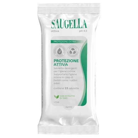 SAUGELLA ATTIVA SALVIETTINE15P SAUGELLA ATTIVA SALVIETTINE15P