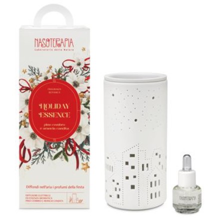 Nasoterapia Holiday Essence Diffusore Elettrico con Essenza Aromatica Arancia Candita e Pino Cembro