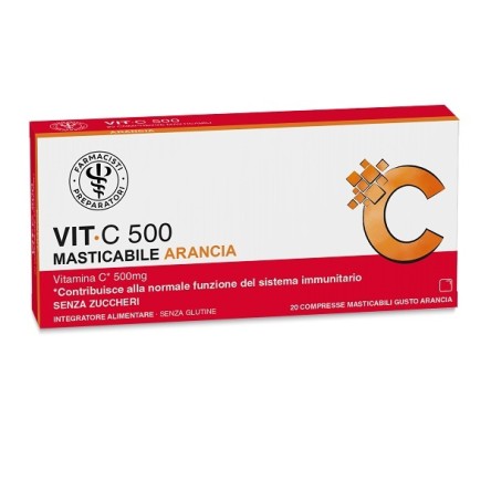Lfp Vit C 500 Vitamina C 20 Compresse Masticabili Gusto Arancia Lfp Vit C 500 Vitamina C 20 Compresse Masticabili Gusto Arancia