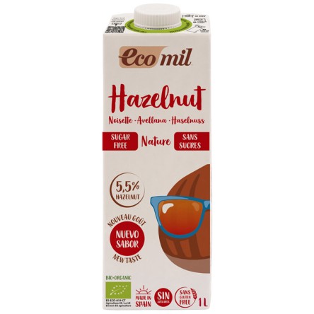 ECOMIL NOCCIOLA S/ZUCCHERO 1L ECOMIL NOCCIOLA S/ZUCCHERO 1L