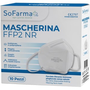 MASCHERINA FFP2 BIANCA 10PZ SF+