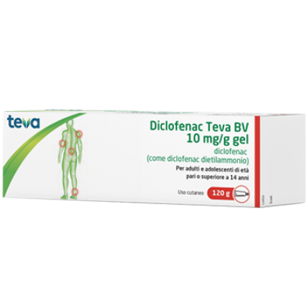 DICLOFENAC TEVA*GEL 120G 1%