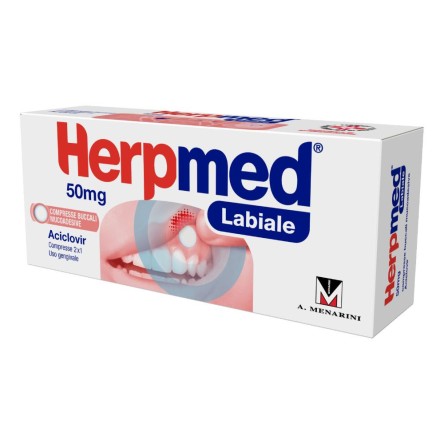 HERPMED LABIALE*2CPR BUCC 50MG HERPMED LABIALE*2CPR BUCC 50MG