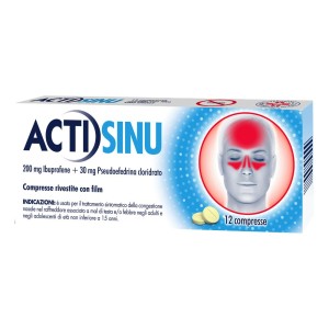 ACTISINU*12CPR 200MG+30MG