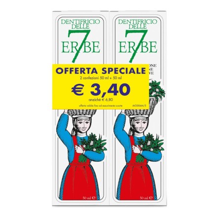 7 ERBE DENTIFRICIO 50ML+50ML