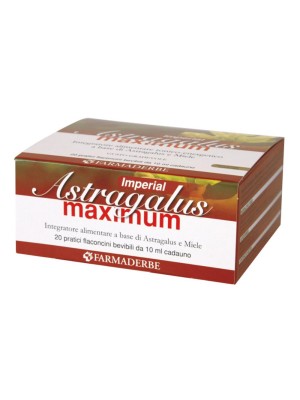 Farmaderbe IMPERIAL ASTRAGALUS MAXIMUM 20 flaconcini 10ml, tonico energetico con astragalo e miele