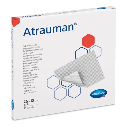 GARZA ATRAUMAN 7,5X10CM 10PZ