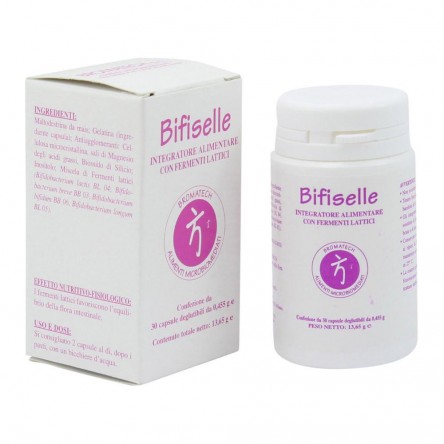 BROMATECH Bifiselle 30 capsule con fermenti lattici per l'equilibrio della flora intestinale