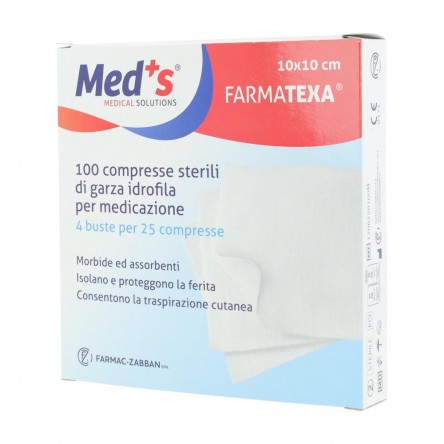 MEDS GARZA 12/8 10X10CM 100PZ