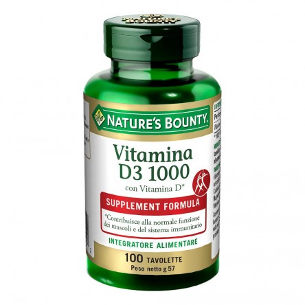 VITAMINA D3/1000 100TAV BOUNTY