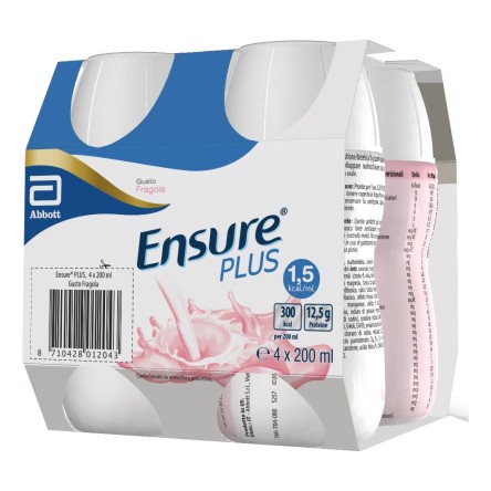 ENSURE PLUS FRAGOLA 4X200ML