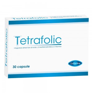 Tetrafolic 30 capsule, integratore alimentare a base di acido folico