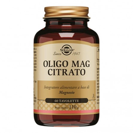 OLIGO MAG CITRATO 60TAV SOLGAR