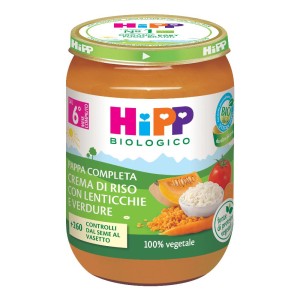 HIPP CREMA RISO LENT VERD 190G