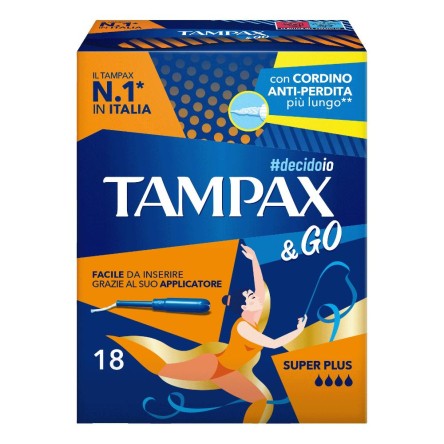 TAMPAX &GO SUPER PLUS 18PZ