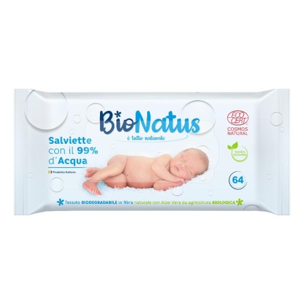 SALVIETTE 99% ACQUA BIONATUS 64P SALVIETTE 99% ACQUA BIONATUS 64P