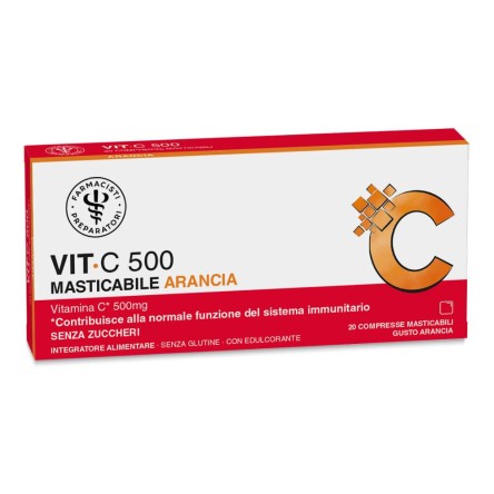 Lfp Vit C 500 Vitamina C 20 Compresse Masticabili Gusto Arancia Lfp Vit C 500 Vitamina C 20 Compresse Masticabili Gusto Arancia