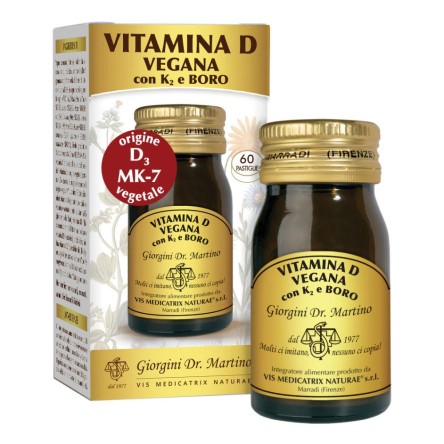 VITAMINA D VEGANA K2+BORO 60PAST