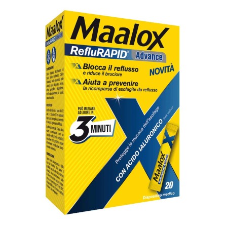 MAALOX REFLURAPID ADV 20BUST